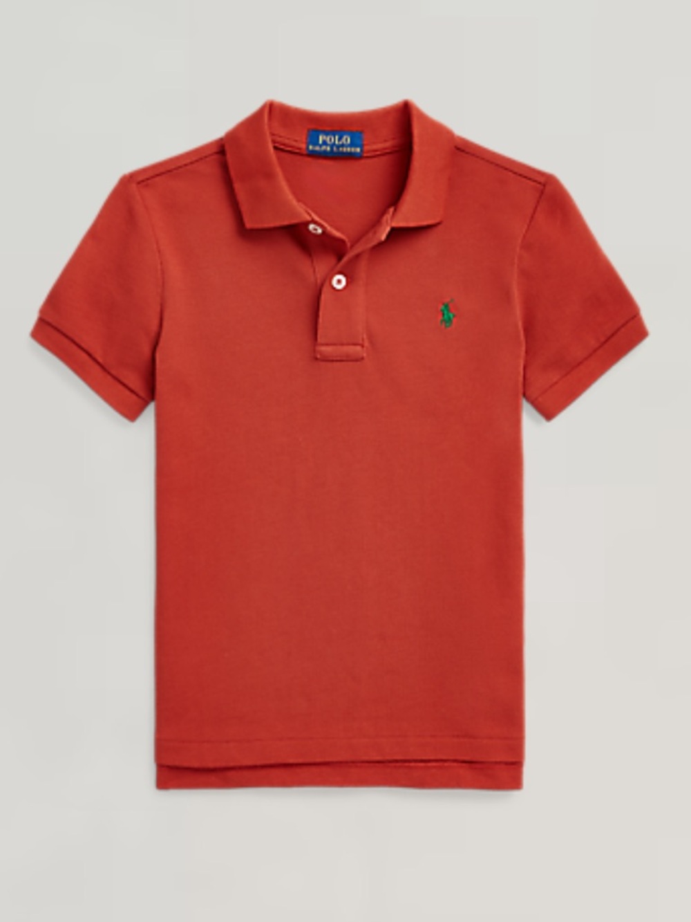 Polo Ralph Lauren The Iconic Mesh Polo Shirt red with green logo 3T